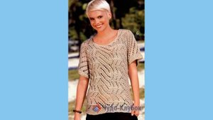 Женские футболки вязаные спицами