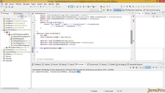 Шаблоны Java. Строитель (Builder) смотреть онлайн