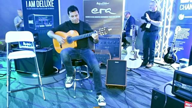 Flamenco metal guitar hero Ben Woods tests the Hughes & Kettner era 2 acoustic amplifier смотреть онлайн