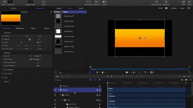 Создание проекта в Apple Motion для Final Cut Pro смотреть онлайн