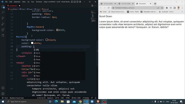 Scroll top button | back to top Using Only HTML & CSS| how to make scroll button - coder anshu