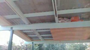 Навес на даче