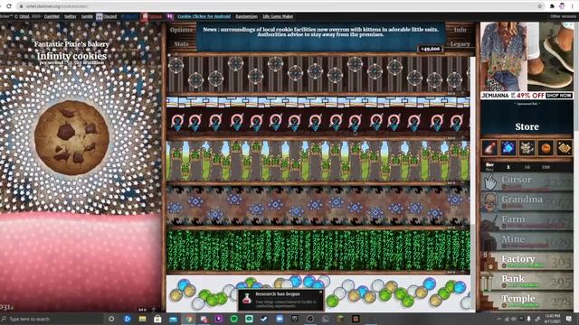 Cookie Clicker Swag смотреть онлайн