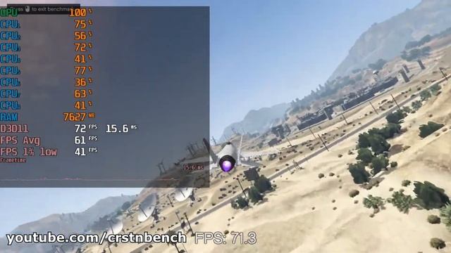 AMD Ryzen 7 2700U \ Radeon RX Vega 10 \ Grand Theft Auto V @720p low settings (well playable) смотреть онлайн