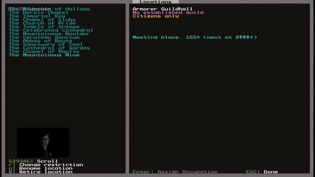 Dwarf Fortress - Explaining Guild Halls. смотреть онлайн