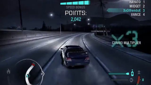 Need for Speed: Carbon - Battle Royale drifting (Hard mode) in 2006 смотреть онлайн