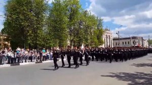 Марш тельняшек в Звенигороде. Морпехи. Балтийский флот. 10.05.16
