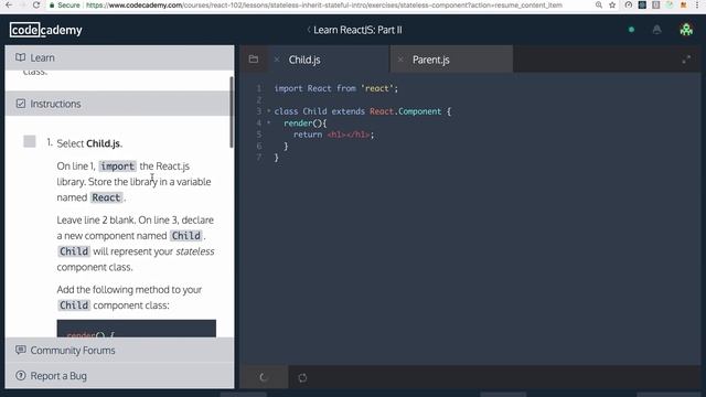 React and CodeCademy Day 8 - Stateless Components From Stateful Components смотреть онлайн