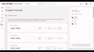 Setup Firewall on Hetzner