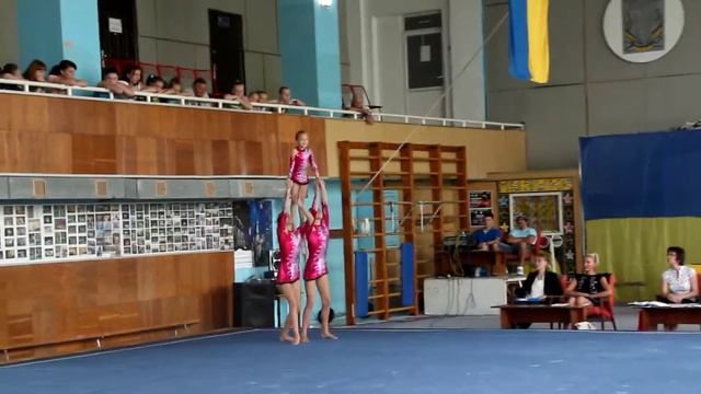 Спортивная акробатика. Чемпионат Украины 2014. Винница. Женская тройка. смотреть онлайн