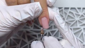 Коррекция гель! Четкий квадрат, опил арочного квадрата! Как сделать дизайн текстуры на ногтях