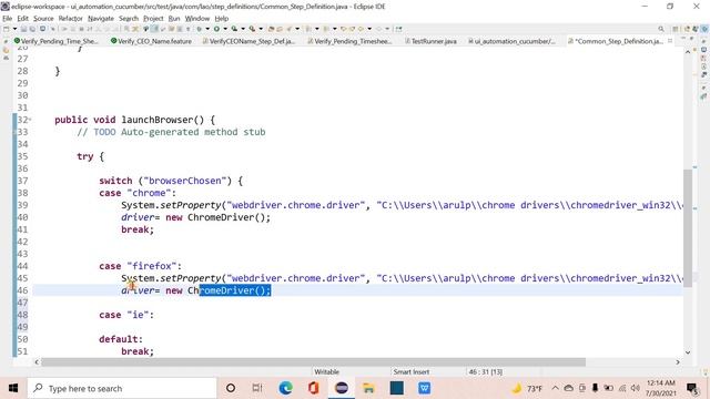 Cucumber framework | 03 | Browser Launching | Before Annotation | Tamil смотреть онлайн