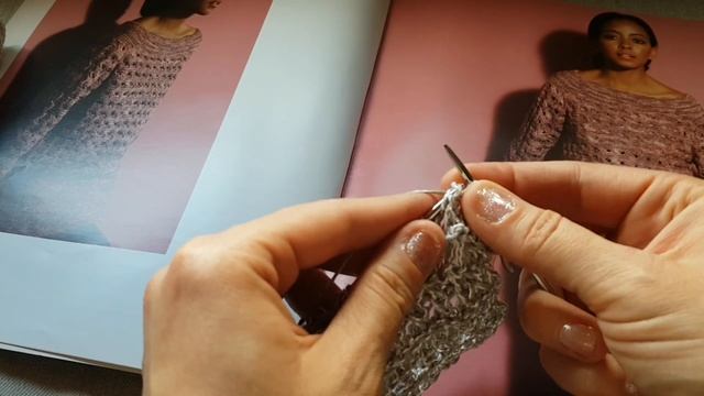 Вяжем стильный узор с эффектом вытянутых петель ? knitting pattern. смотреть онлайн