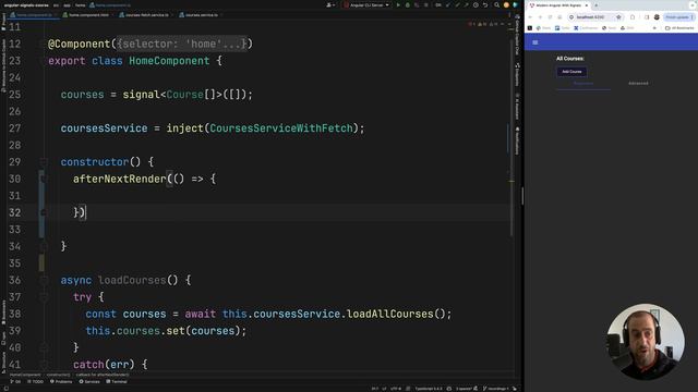 19 Loading Data With OnInit or afterNextRender_1080p
