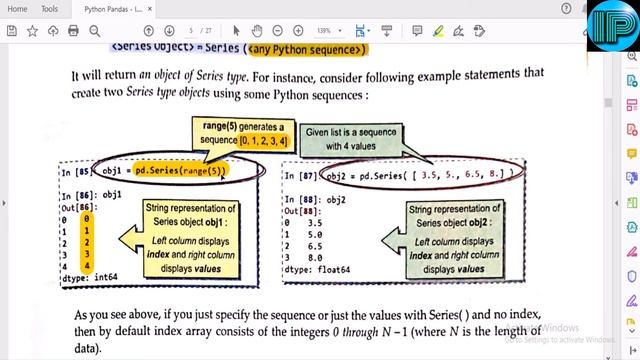 Revision Part 1 | Python Pandas - I | Series | Class 12 | Unit 1 | Informatic Practices
