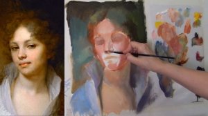 3 урок. Пишем портрет маслом. Лопухина. Копия картины Боровиковского.