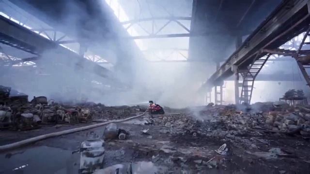 ⚡️ В Тернополе пожар после попадания в склад тушили пожарными дронами.