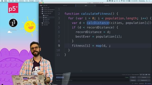 Coding Challenge #35.4: Traveling Salesperson with Genetic Algorithm