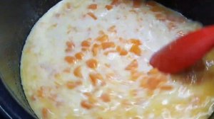 Рисовая каша с тыквой на молоке в мультиварке