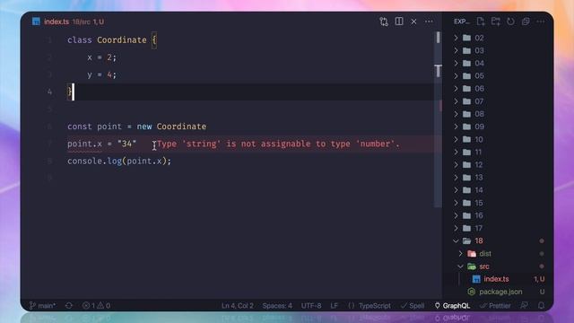 18 TypeScript Course  - class with typescript