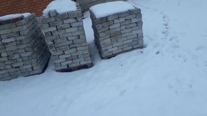 Слом гаража добыча кирпича