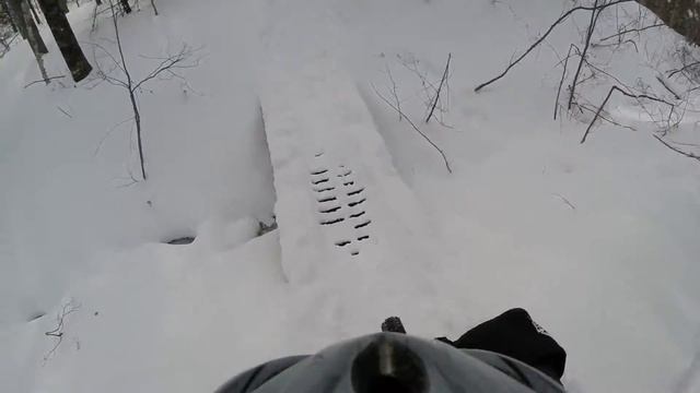 Fatbike on K-not trail on a cold day Feb 13 2016 смотреть онлайн