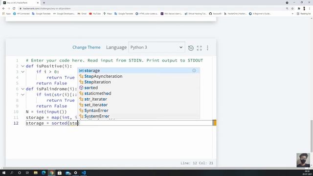 Any or All || HackerRank Solution смотреть онлайн