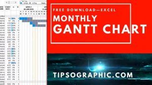 Monthly Gantt Chart Template for Excel ►Free Download