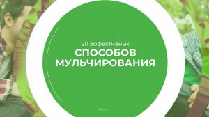 Дистанционный курс обучения «Агрономия» - 20 эффективных способов мульчирования