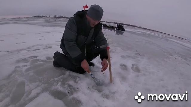 Зимняя рыбалка на щуку.Закрытие зимнего сезона 2019-2020.Щука на жерлицы,много холостых подьемов, смотреть онлайн