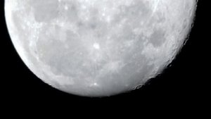 Moon view through Celestron Astromaster 130 EQ telescope