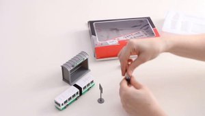 Игрушка ТЕХНОПАРК "Городской транспорт" Автобус с остановкой