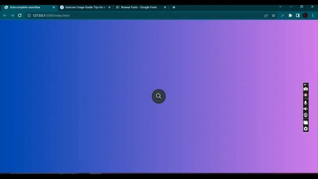 Create animated responsive searchbar with | HTML, CSS, & JS