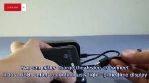 Unboxing of Alarm clock with Bluetooth speaker and FM radio