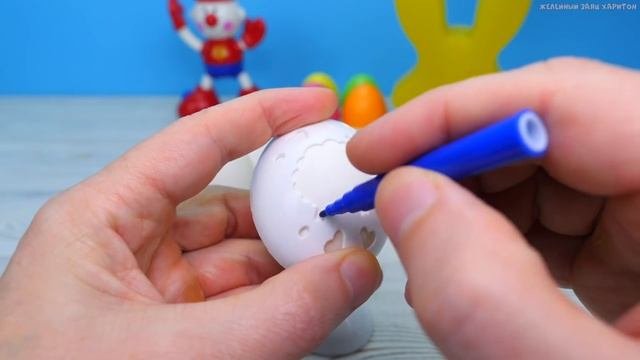 НЕОБЫЧНОЕ ПАСХАЛЬНОЕ ЯЙЦО ДЛЯ ЖЕЛЕЙНОГО ЗАЙЦА ХАРИТОНА С ХАГИ ВАГИ