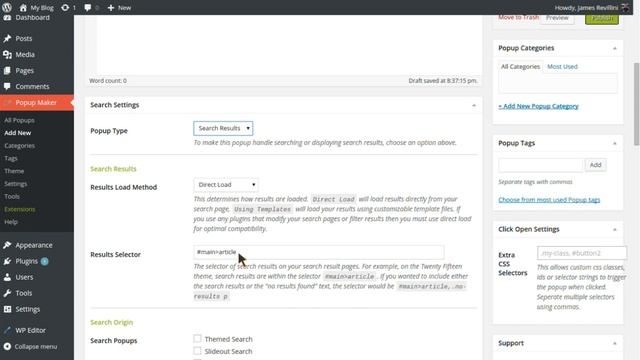 Search Results Popup using Search Popups Extension for Popup Maker.webm смотреть онлайн