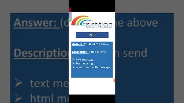 PHP Interview Questions with Answers | PHP Functions| Best online Job Course | Inspiron Technologie