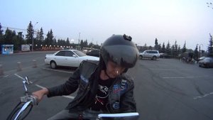 Первый раз на мотоцикле - honda shadow slasher 400