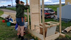 Обшивка дачного туалета. Стоимость. Часть 3. Финал.