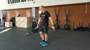 Наклон на одной ноге лэндмайн