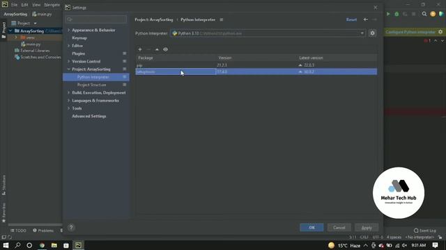 How to install numpy for python 3.8 in pycharm IDE | Windows10 |Mehar IT HUB