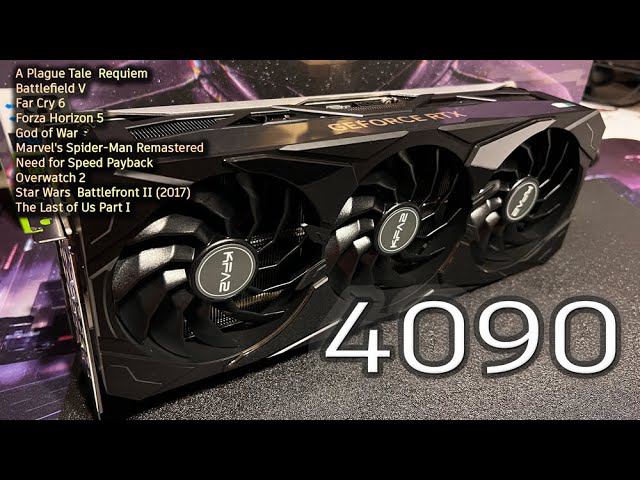 Самая быстрая видеокарта RTX4090 KFA2 1-CLIP BOOSTER смотреть онлайн