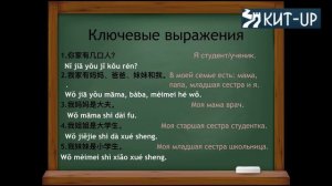 УРОК 7 - Семья - (китайский язык для начинающих с носителем - KIT-UP)