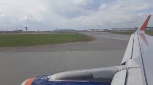 Красивый взлет Airbus A320 из Шереметьево в Казань