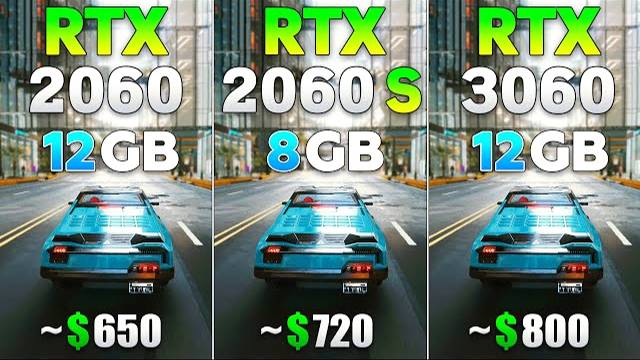 RTX 2060 12GB vs RTX 2060 SUPER vs RTX 3060 - Test in 8 Games смотреть онлайн