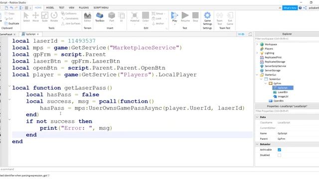 Create a Game Pass in Roblox and Add it to Your Game смотреть онлайн