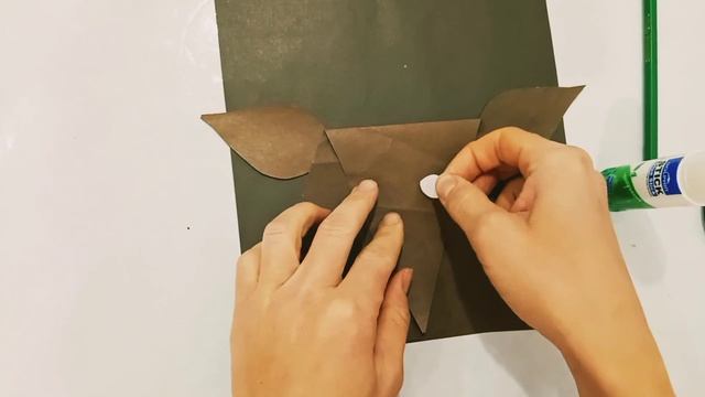 аппликация Олень. новогодние поделки. #новогодниеподелкисвоимируками
