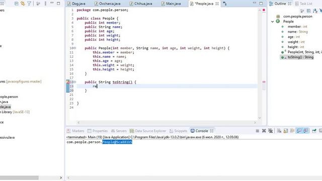 56. Объекты класса и конструкторы. Уроки по Java смотреть онлайн
