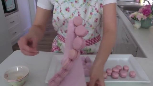 Macaron and Marshmallow tower