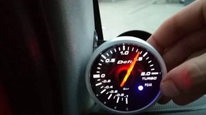 Датчик давления турбины Defi, настройка отсечки